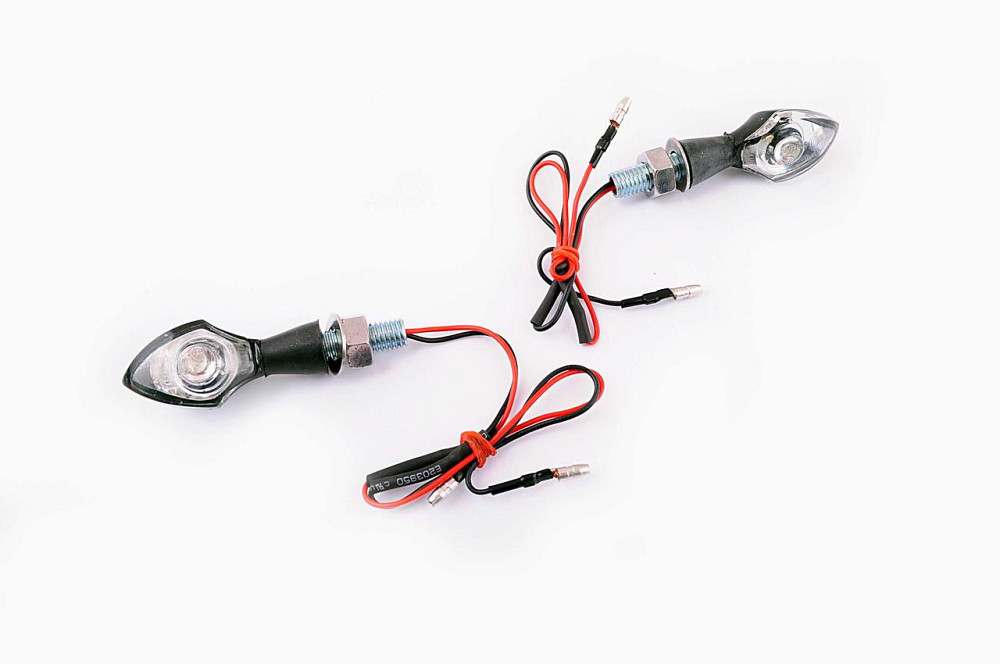 Повороти діодні міні (пара) стрілоподібні (чорні, прозорі, 1 діод, лінза) Мукачево - фото 1