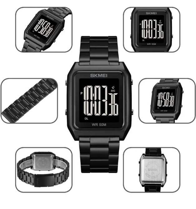 Чоловічий наручний годинник Skmei 1879 (Чорний з чорним) Вінниця - фото 10