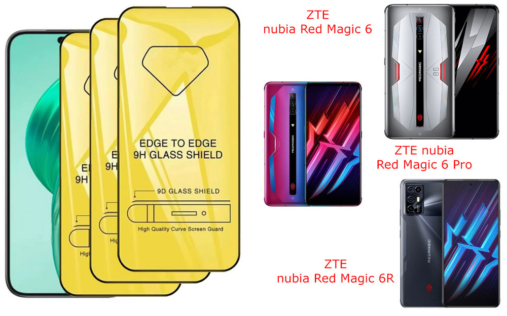 Защитное стекло DefenzoGlass для ZTE nubia Red Magic 6, Magic 6 Pro, 6R – двойная прочность Киев - изображение 3