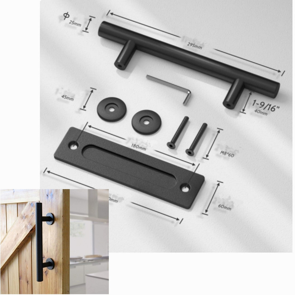 Двостороння ручка для розсувних дверей циліндрична 30см Луцьк - фото 2