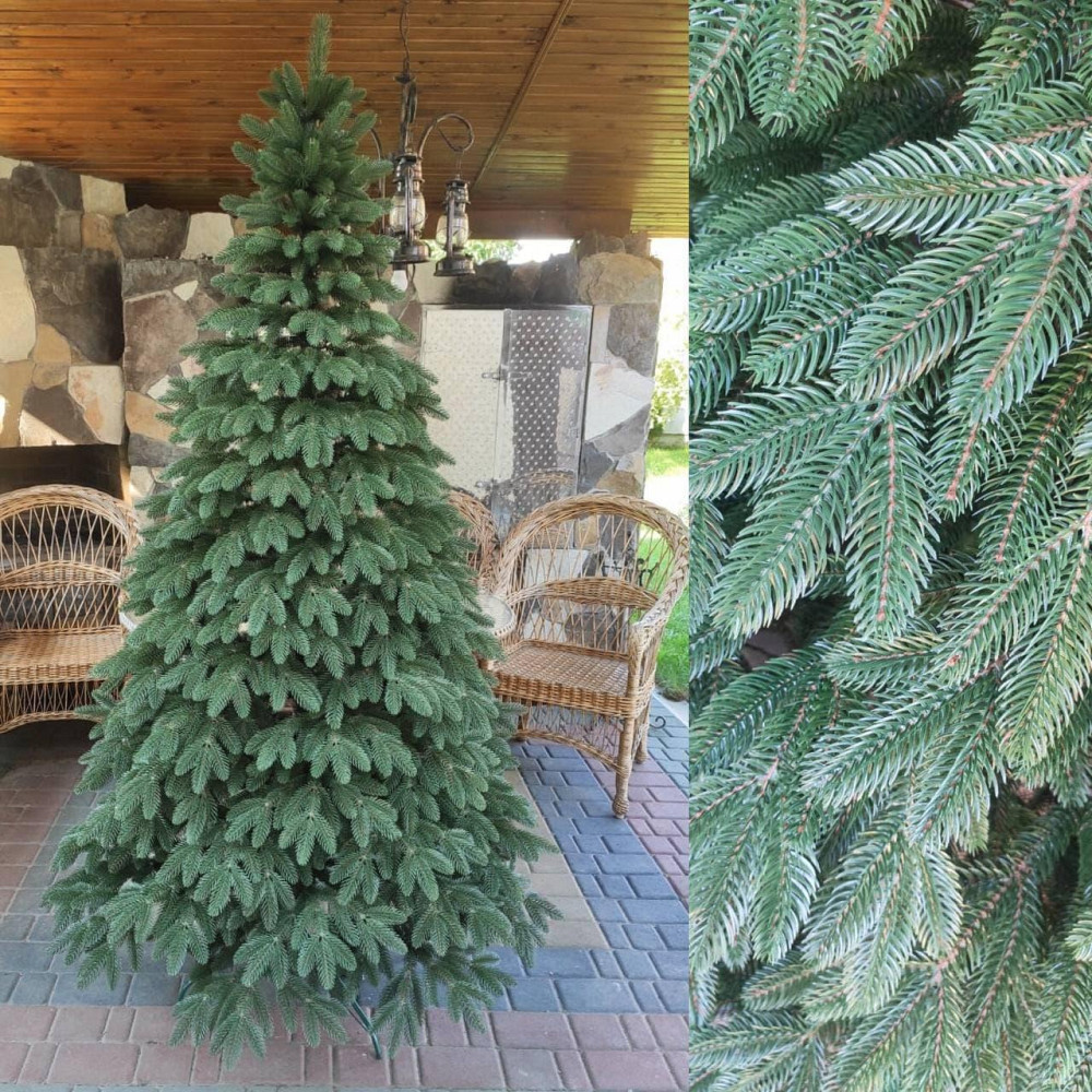 Елка искусственная новогодняя «Литая Швейцарская» зеленая 1.5 / 1.8 / 2.1 / 2.3 / 2.5 м 2.5 Киев - изображение 1