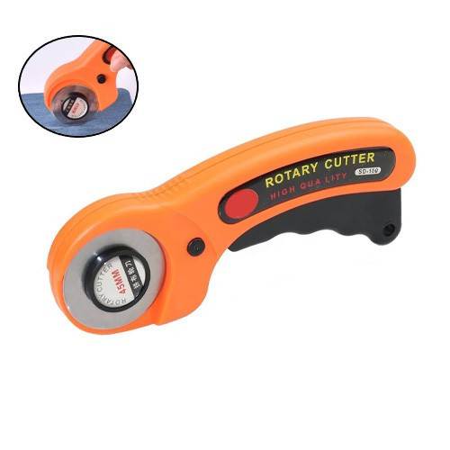 Дисковий ручний розкрійний ніж 45мм SD-100 для різання тканини, шкіри, паперу, професійний Київ - фото 1