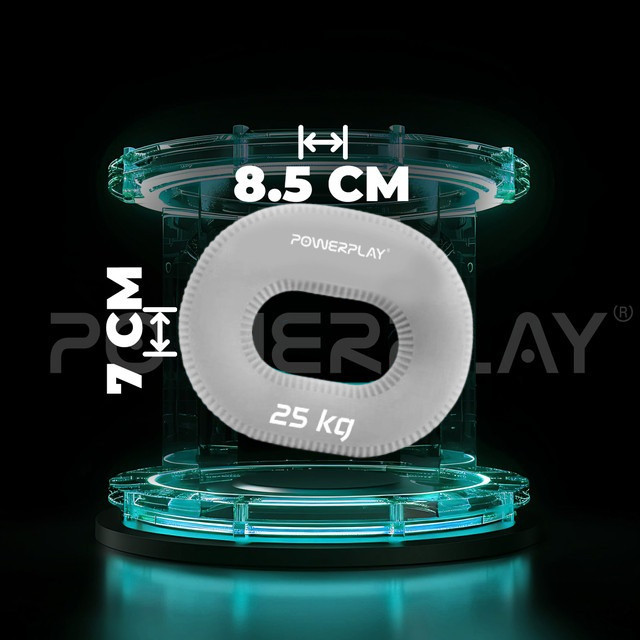 Еспандер кистьовий силіконовий PowerPlay PP-4336 Hand Grip Large 25 кг. Сірий Каменское - изображение 9