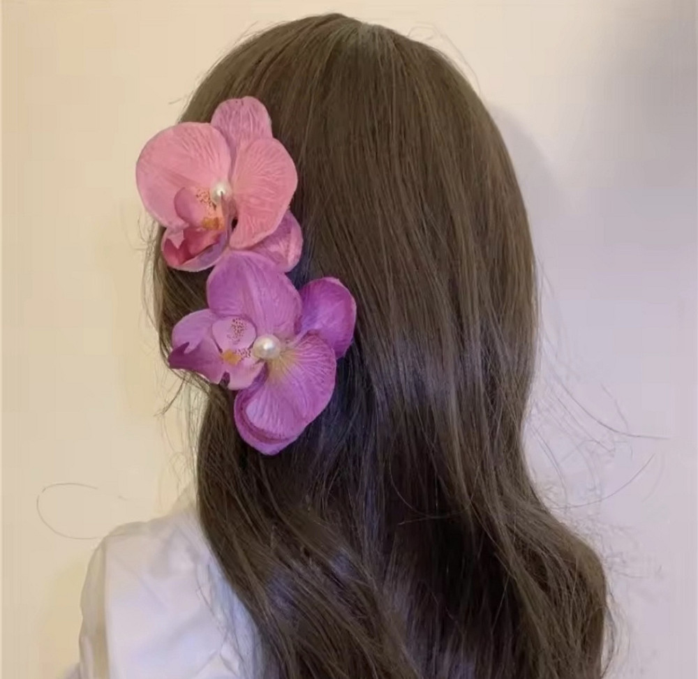 Затискач для волосся Орхідея Жовтий Смела - изображение 3