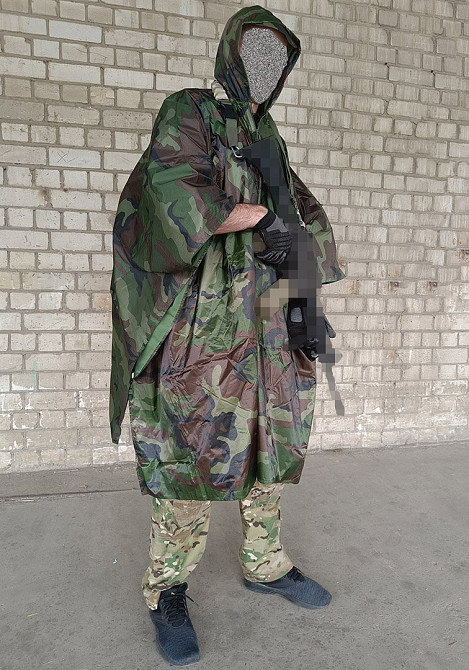 Тактичний дощовик-пончо EasyFit RainC (військовий плащ ЗСУ) woodland Коломия - фото 1