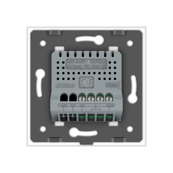 LIVOLO Розумний сенсорний прохідний/перехресний EC вимикач 1 сенсор LIVOLO білий матове скло Коломыя