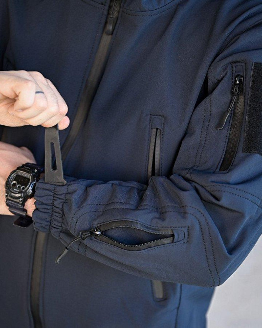 Тактична куртка Soft Shel синій ВТ6474 Одеса - фото 8