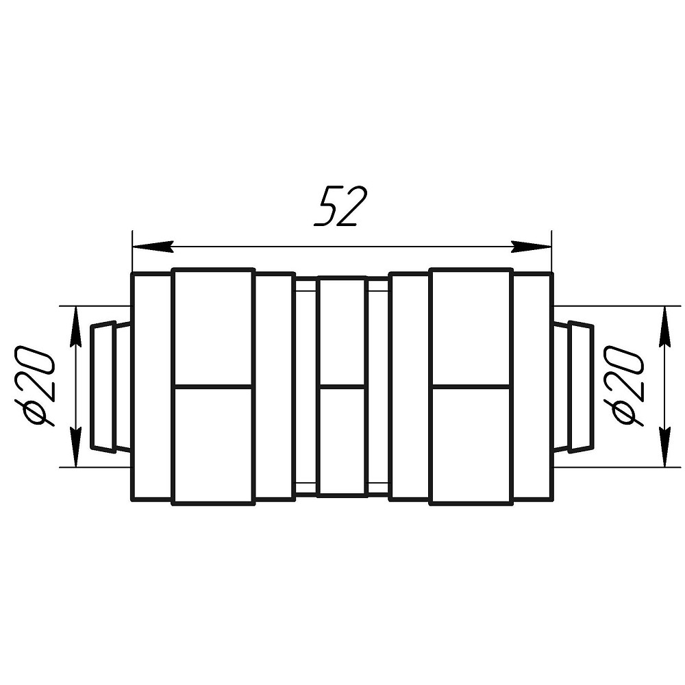 Муфта проміжна APE ITALY 703 L 20x20 Луцк - изображение 4