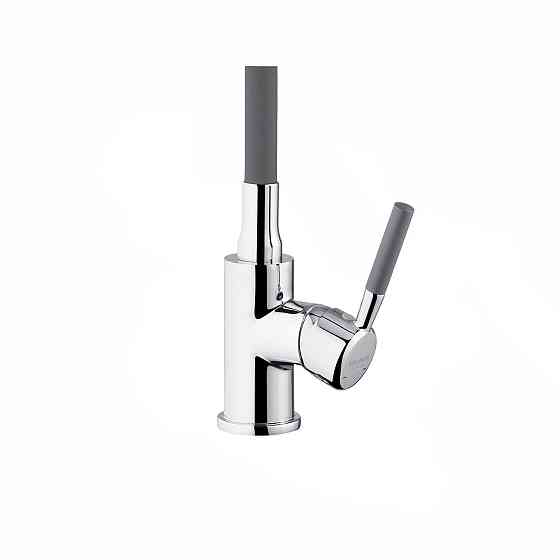 Смеситель для кухни с гибким изливом Kroner KRM Kuche - C132GRA хром/серый Киев