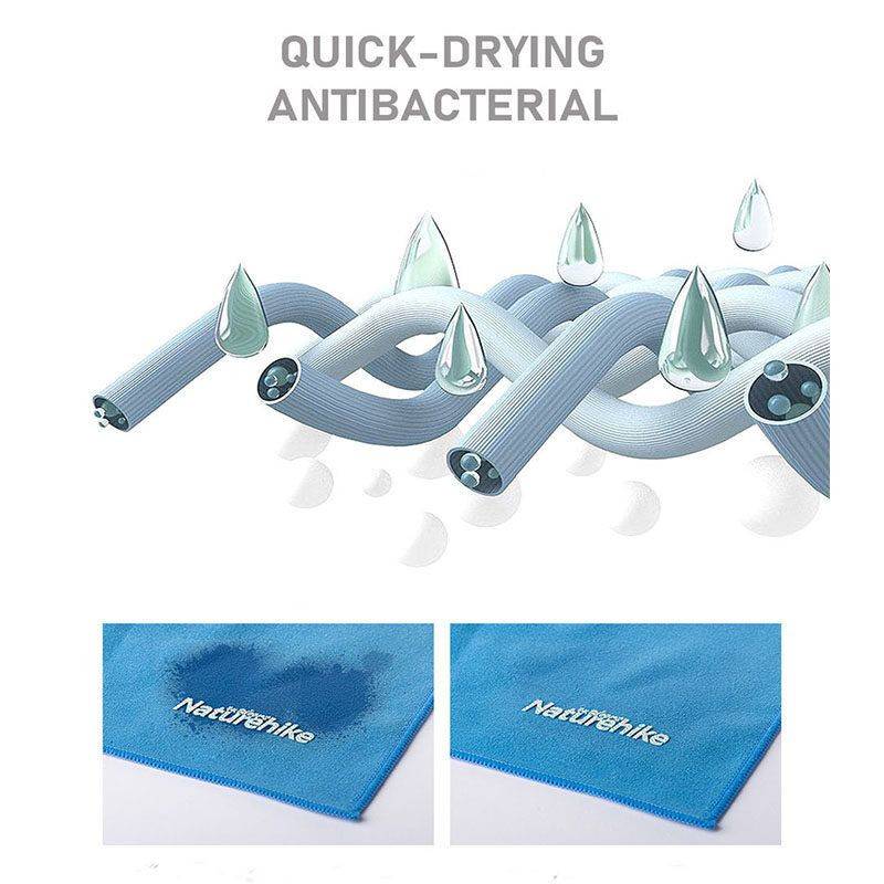 Рушник антибактеріальний швидковисихаючий Fitness Naturehike NH20FS009, 160*80, чорний Київ - фото 6