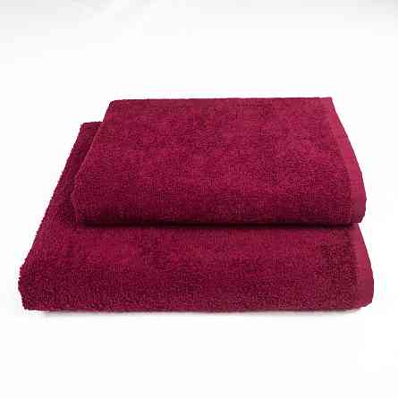 Набір махрових рушників 2шт GM Textile 50х90см, 70х140см 400г/м2 (Бордовий) Суми