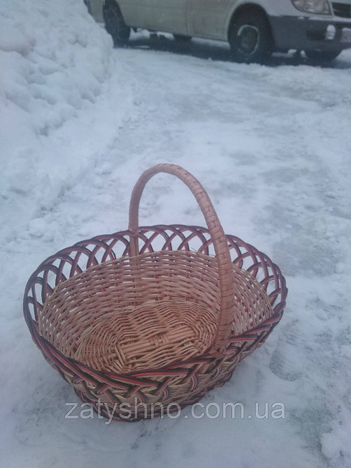Большая пасхальная корзина плетеная Киев - изображение 2