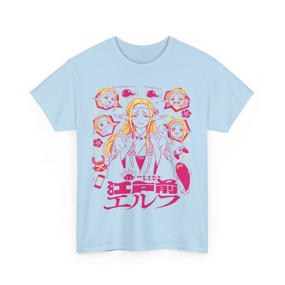 Футболка аниме Аниме Елф Едомае Манга оверсайз (S/M/L) Черний AnimeJ0386 Днепр - изображение 6