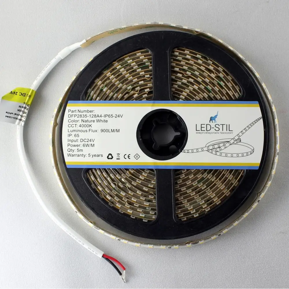 LED-STIL LED стрічка LED-STIL 4000K, 6 W, 2835, 128 шт, IP65, 24V, 900LM Коломия - фото 4