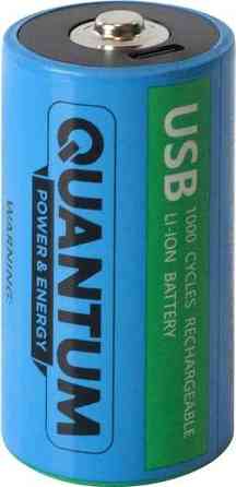 Акумулятор Quantum USB Бочка Li-ion D 1.5 V 5200 mAh Рівне