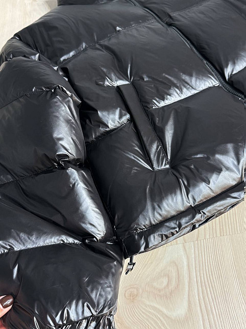 Куртка жіноча Lady Yep 10015 коротка глянцева пуффер чорна, чорний, 44 Київ - фото 2