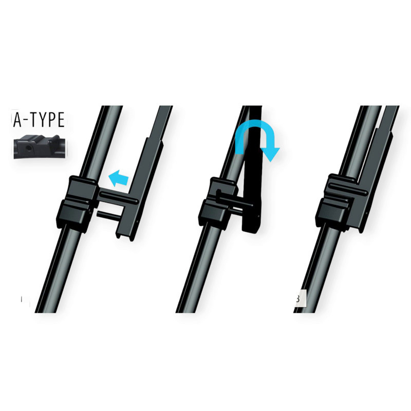 Щетки oximo модельные безкаркасные (к-т 2шт) a-type 650 + 425 мм дворника Мукачево - изображение 3