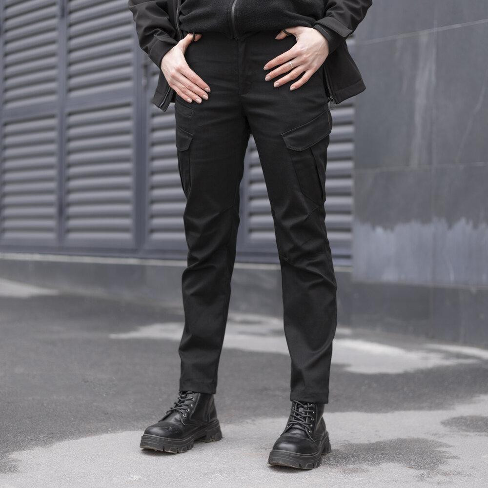 Брюки-карго тактические черные для женщин Pobedov Tactical V2 Женские Киев - изображение 1