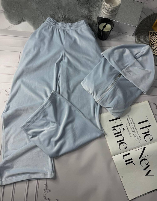 Женский стильный прогулочный костюм двойка: кофта и штаны велюр-плюш Одесса - изображение 18