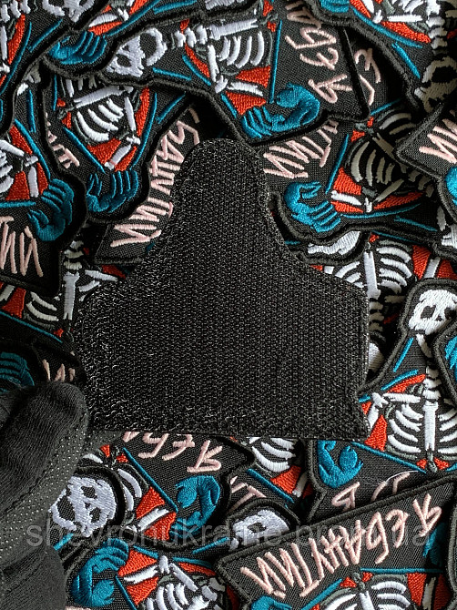 Печатный шеврон что светиться Я ЕБ*НУТЫЙ (Форма контурная. На липучке) Размер 9x9см Киев - изображение 7