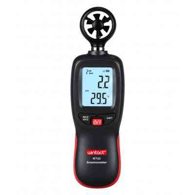 Анемометр Wintact цифровой крыльчатый 0,3-30м/с, -10-45°C (WT82) Винница
