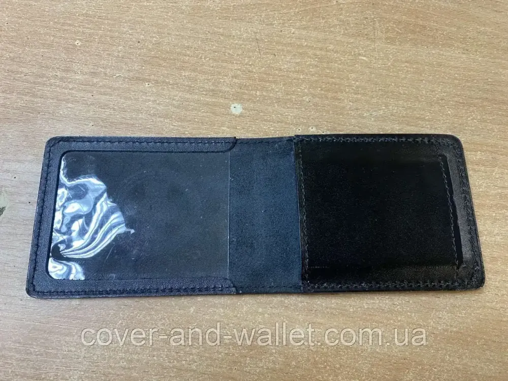 Шкіряна обкладинка на посвідчення "Національна гвардія" з відділенням для жетону (на книжечку) Київ - фото 6