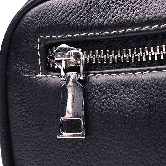 Стильная мужская бананки из мягкой натуральной кожи Vintage sale_15116 Черный Киев