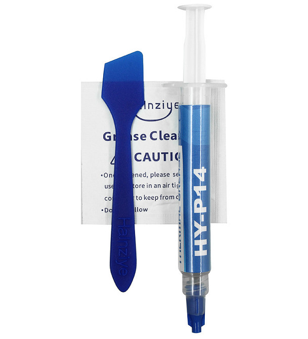 Термопаста HY-P14 Halnziye, 2г., 14.6 Вт/мК, сіра, шприц (у блістері) Полтава - фото 1
