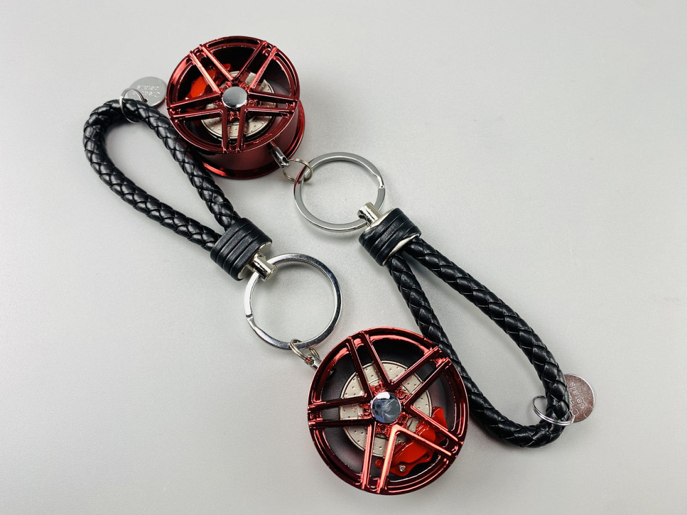 Брелок автомобільний диск колеса диск гальмівний + супорт, брелок на ключі для водія, брелок металевий на авто ключі Мукачево - фото 10