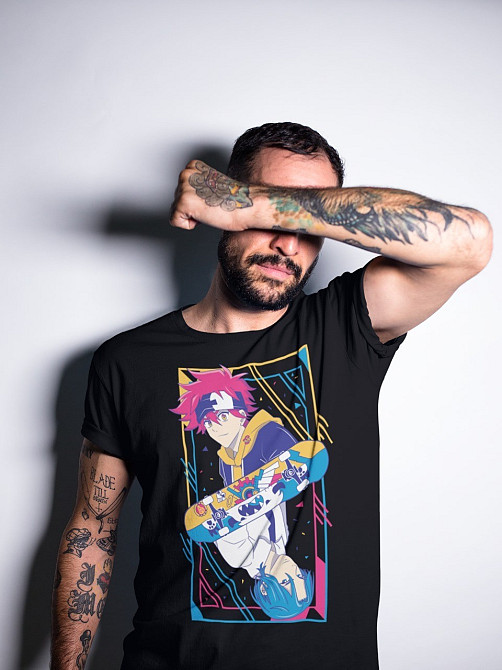 Футболка для хлопчика з аніме принтом Ск Інфінітй Ланга Рекі оверсайз (зріст від 165 до 180) Чорний AnimeJ0193m Дніпро - фото 3