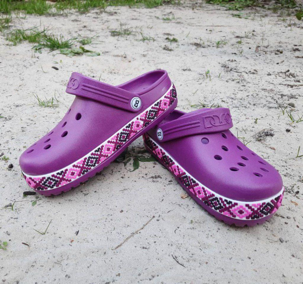 -Жіночі капці CROCS Бузкові Крокси Шльопанці Сланці (розміри: 37,38,39,40) Дніпро - фото 2