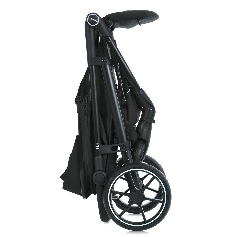 Коляска дитяча El Camino FIJI Black прогулянкова з москітною сіткою та чохлом на ніжки Чорна (ME 1113-2) Чернигов - изображение 10