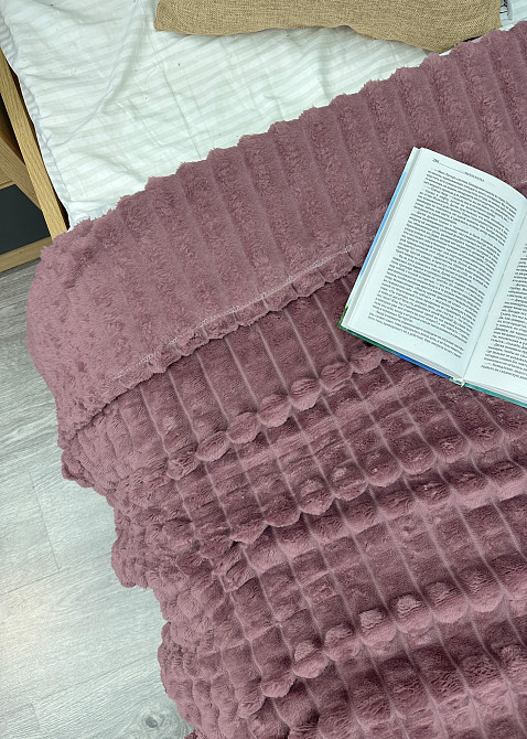 Плед-покрывало Кубик 200х220 см (+-10см) Лиловый (87-231) Киев - изображение 7
