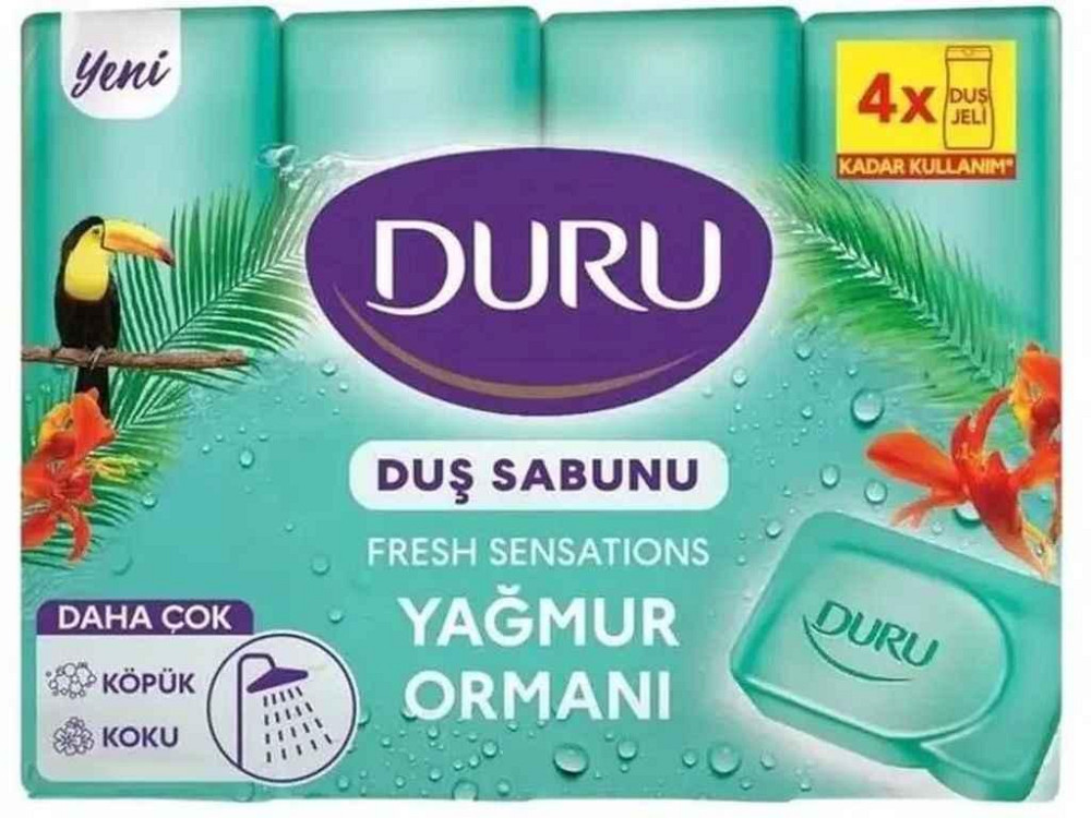 Мыло Fresh Sensations экопак Свежесть Джунглов 4х150г ТМ Duru Киев - изображение 1