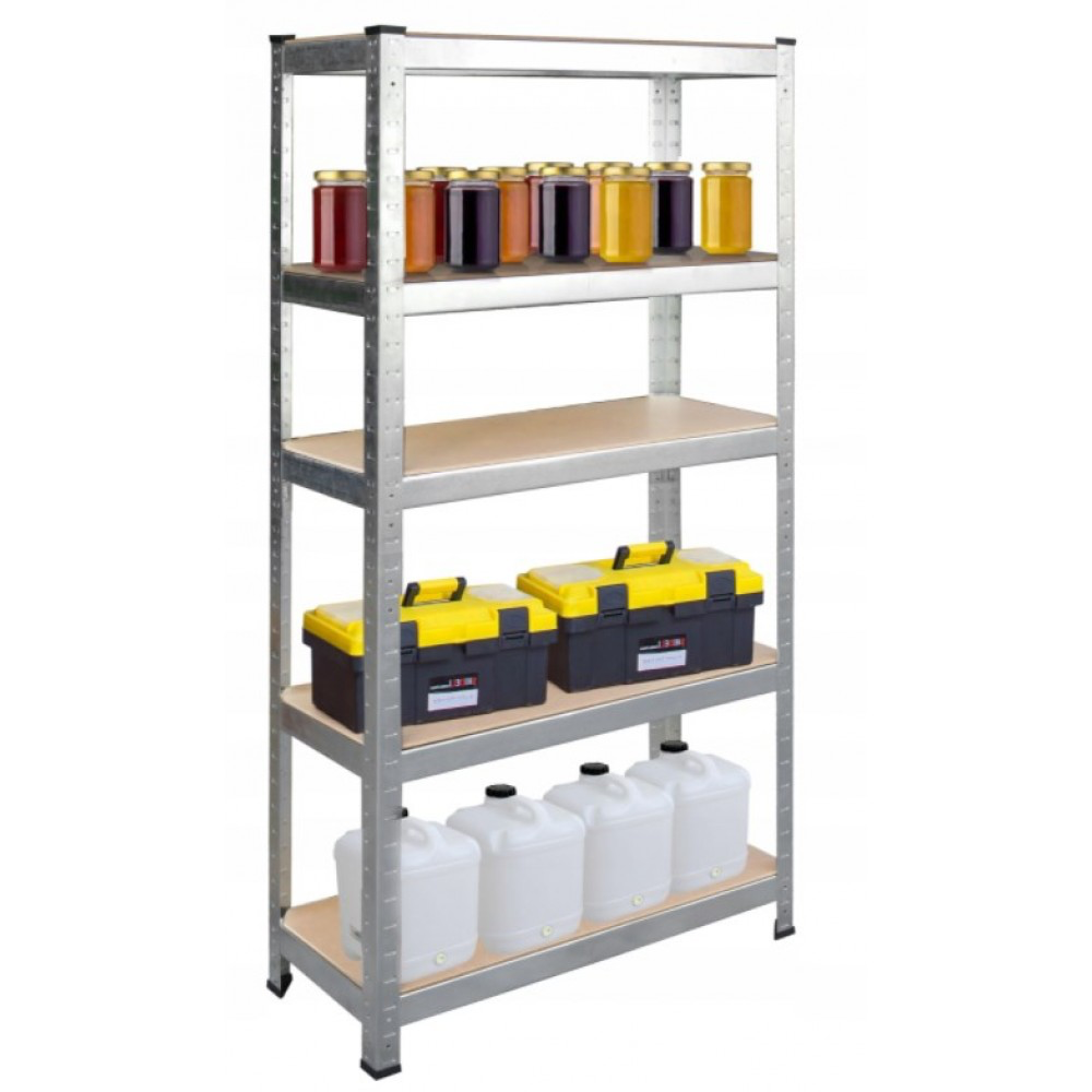 Металевий поличний стелаж вітрина з полицями Siker G7030 150х70х30 см., 5 полиць Київ - фото 4