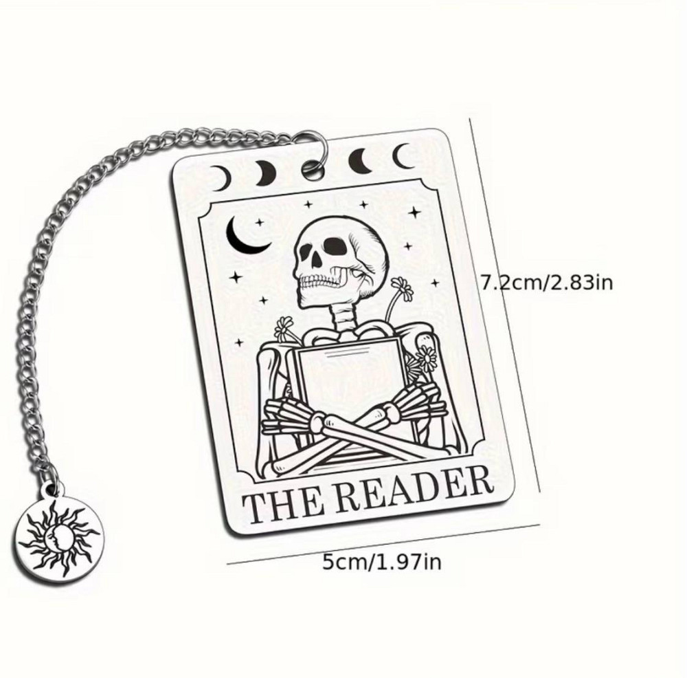 Закладка для книг из нержавеющей стали The Reader, металлическая закладка с цепочкой Киев - изображение 2