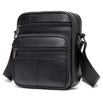 Сумка Vintage Мессенджер Черная (14992) Винница - изображение 7