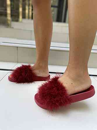 Sopra Шльопанці жіночі Sopra PT-07 бордові (літо, силікон+хутро) (1855) Коломия