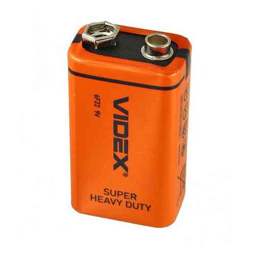 Батарейка Крона VIDEX CR-9V 6F22 9В соляна, батарея для мультиметра, сигналізації, іграшок Київ