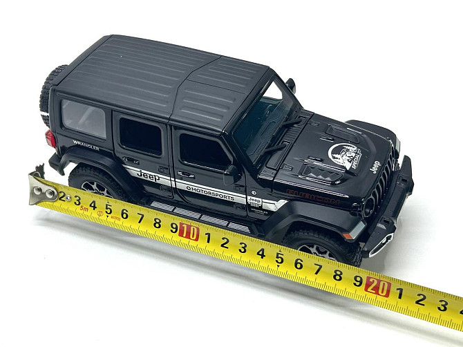 Машина Автосвіт Jeep vlanger інерційна відчиняються двері капот багажник 21см Чорна (AP-1979) Чернігів - фото 8
