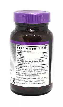 Магній хелат (Chelated magnesium) 200 мг 60 капсул Київ