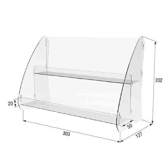 Гірка підставка EKOSTAR двоярусна 303х127х202 Київ