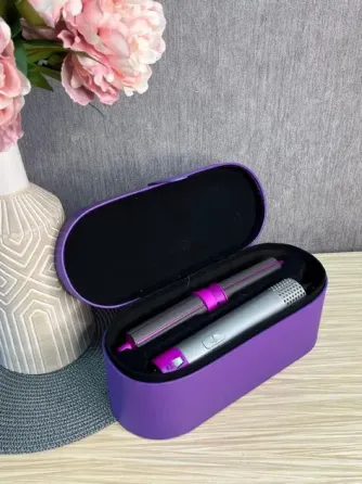 Стайлер + Коробка 5в1 HAIR BRUSH Styler для различных типов волос с функциями придания объема, выпрямления, укладки Фиолетовый Коломыя