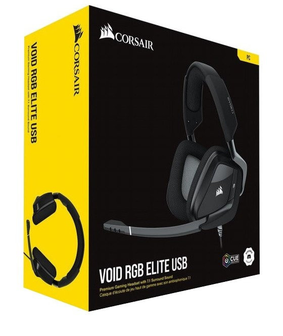 Гарнитура Corsair Void RGB Elite USB Premium Gaming Headset with 7.1 Surround Sound Carbon (CA-9011203-EU) ( 25562 ) Харьков - изображение 4
