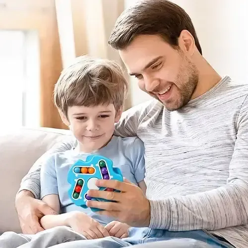 Детский развивающий вращающийся волшебный спинер, головоломка антистресс Коломыя - изображение 2