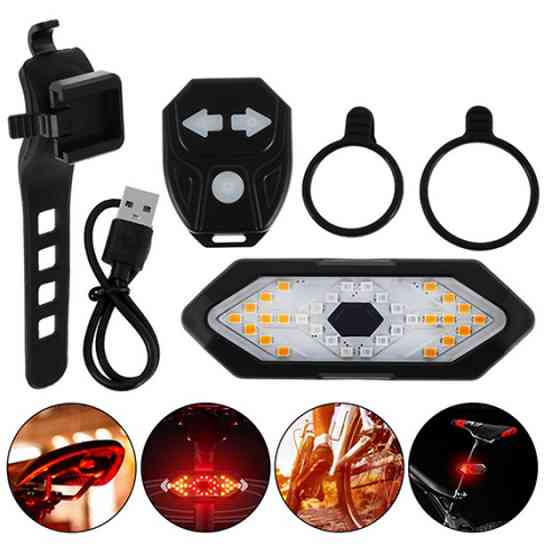 Велосипедний габаритний ліхтар FY-1820, Велоліхтар задній на багажник, Ліхтарик-мигалка для велосипеда QV-97 Івано-Франківськ