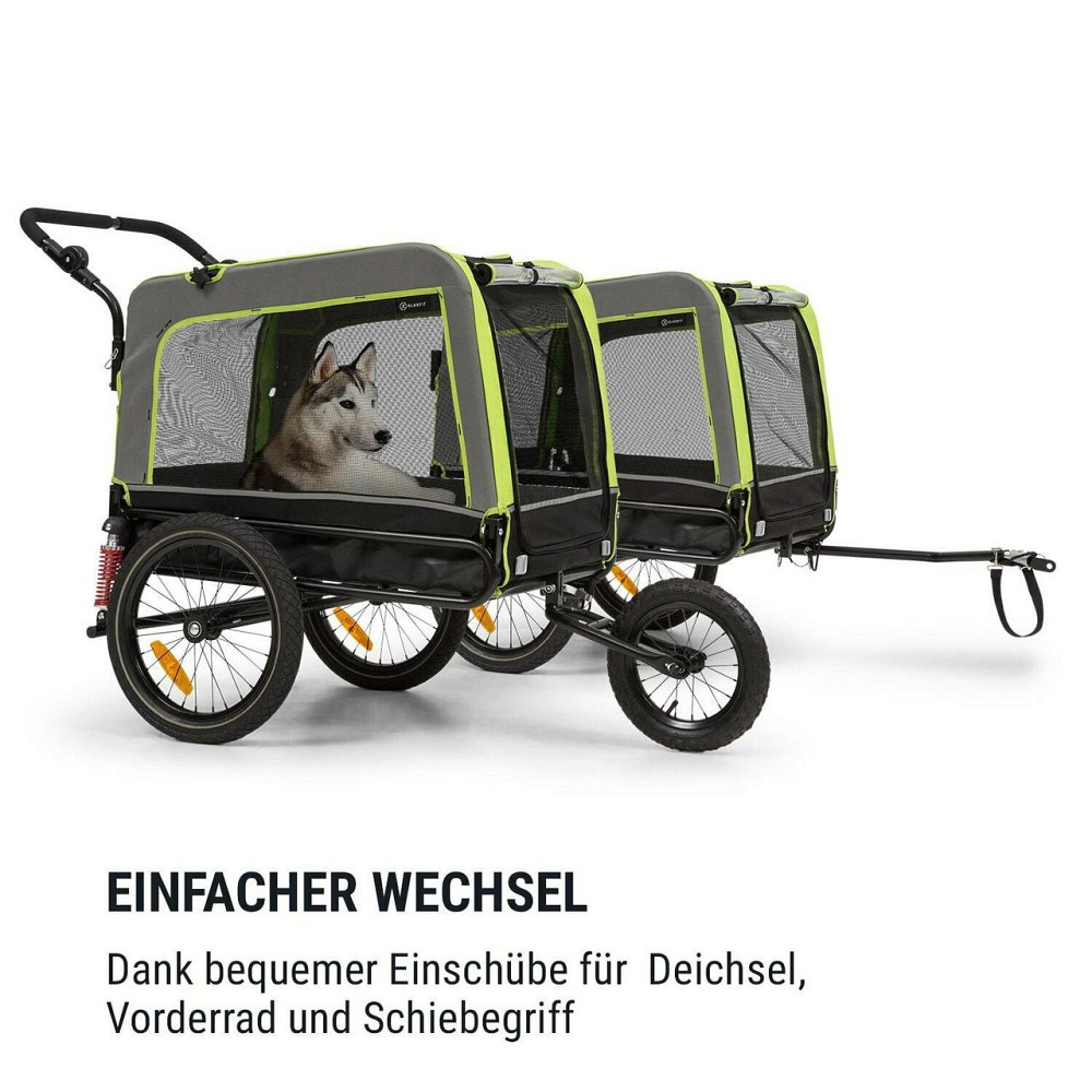 Велопричіп і коляска для собак KlarFit Husky Vario 2-в-1 (Німеччина) Рівне - фото 6