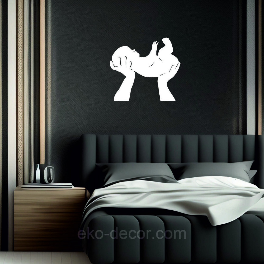 Декоративное настенное Панно «Дитя», Декор на стену 70*62 см, Белый Киев - изображение 4