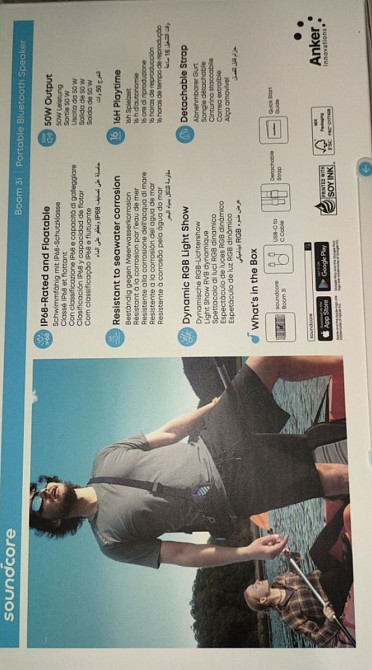 Колонка  Anker Soundcore Boom i3  новинка 2025 водонепроникна IP68. Київ - фото 1