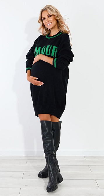 Свитер платье с надписью (42-46) Киев - изображение 6